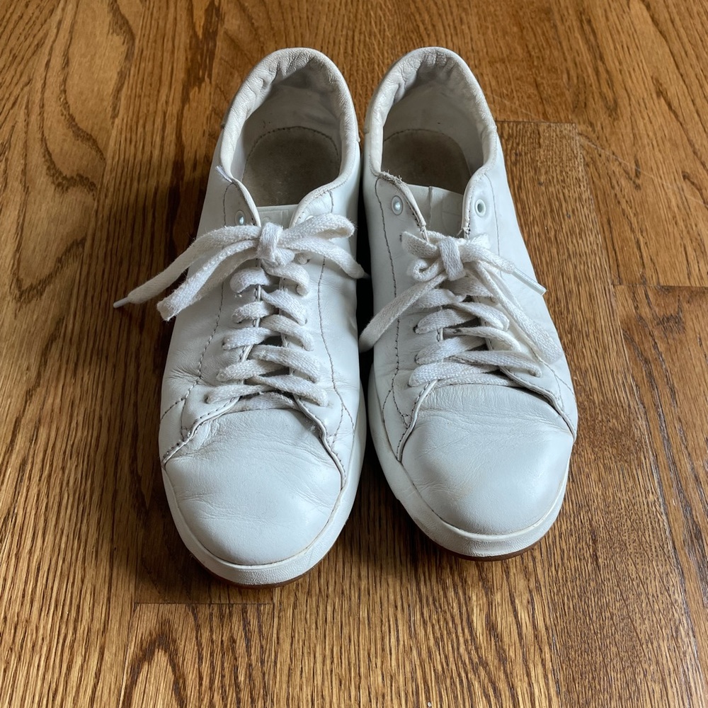 Cole Haan GrandPro white leather sneakers. Size 7